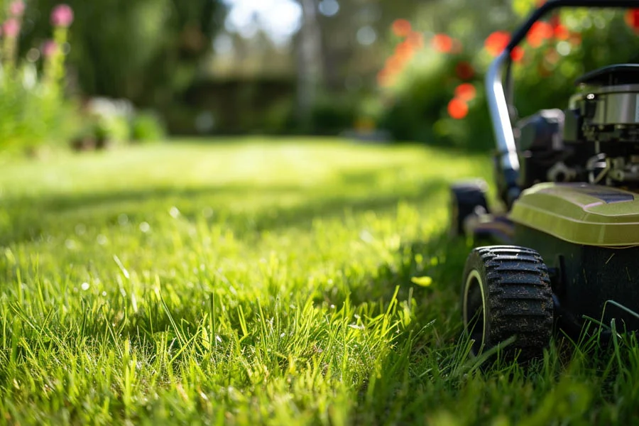 small electric mower